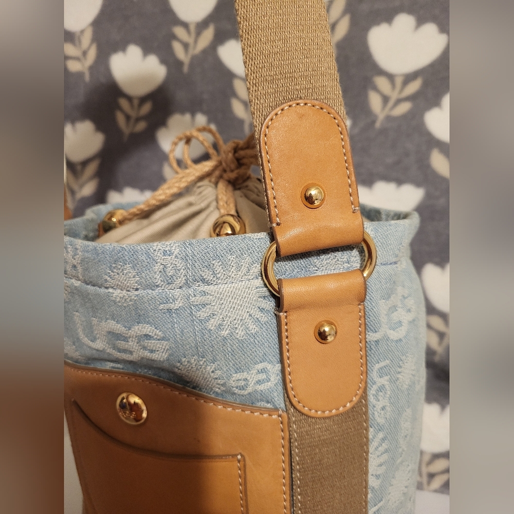 Ugg Denim, Leather, Espadrille Tote Bag View 5